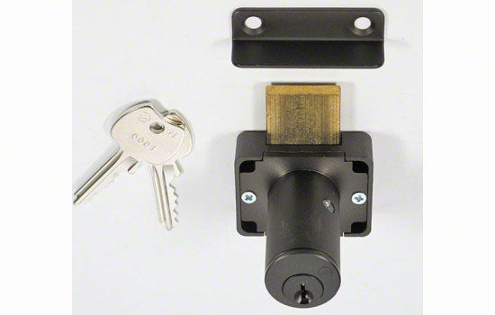 200-10B138MK01 - 1-3/8" Oil Rubbed Bronze 5 Pin Master Keyed Drawer Lock - Keyed Alike Key #0001