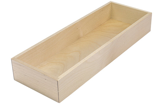 2505310372 - 11-13/16"W x 4-1/8"D Birch Wood Small Drawer Box for StraightLine Drawer Organizer System