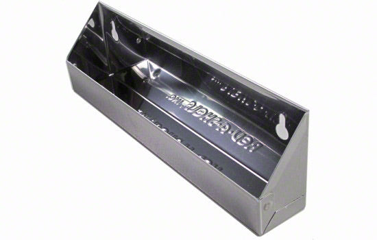 6541-13-5SS - 13" Silver Stainless Steel Slim Tip-Out Tray