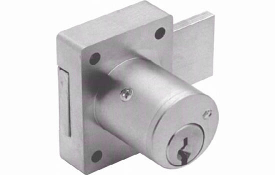 700SC26D78-101 - 7/8" Dull Chrome C Keyway Door Lock - Keyed Alike Key #101