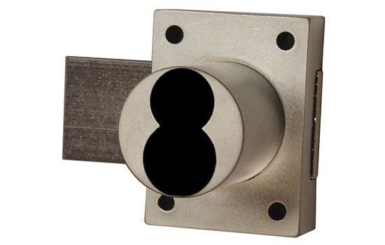 777ICP-26D - 1-7/16" Dull Chrome Cabinet Door Lock Body for Large Format Schlage Interchangeable Cores