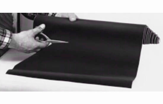 891.22.300 - 36"W Black Non-tarnish Felt