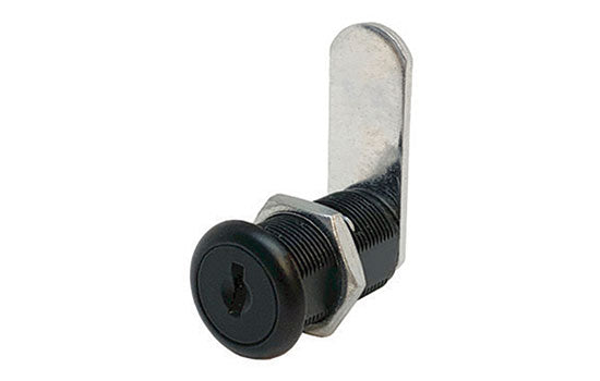 955-US19-C346A - 1-7/16" Black Disc Tumbler Cam Lock for 1-1/8" Material - Keyed Alike Key C346A