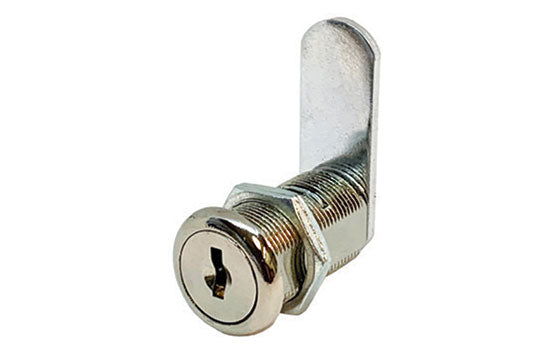 960-14A-MK-D303 - 1-3/4" Nickel Disc Tumbler Cam Lock for 1-7/16" Material - Keyed Alike Key D303