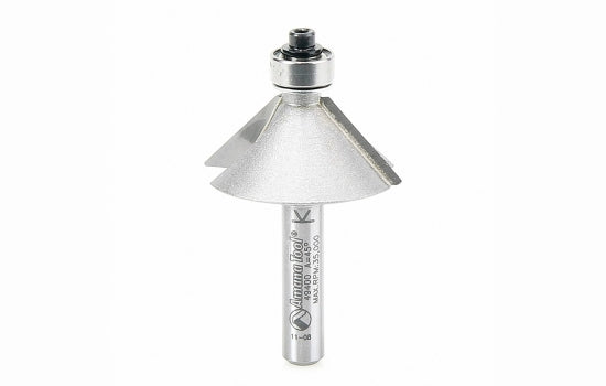AM49400 - 2 Flute 1-1/4" Diameter x 1/4" Shank Chamfer Router Bit