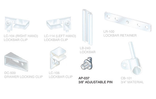 AP-037 - 3/8" Adjustable Pin for System 101 and 104 Gang Locks