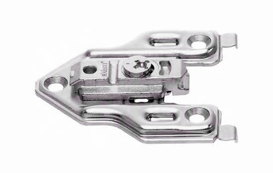 B175H6600 - 0mm Screw-on Cam Adjustable Face Frame Baseplate for Cliptop Hinges