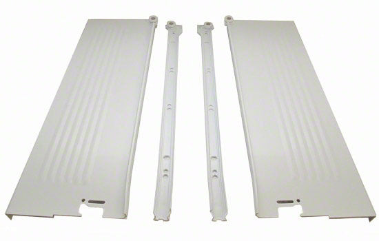 B320H500C15 - 20" Length x 5-7/8" Height 3/4" Extension White Metabox - Blumotion Compatible