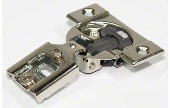 B38N355B.08 - 105 Degree 1/2" Overlay Blumotion Soft-closing Screw-on Compact Hinge