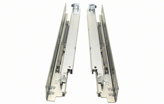 B563F3810B - 15" Soft-close Full Extension Zinc F-series Tandem Drawer Slide for 3/4" Material - 100 Lbs Weight Rating