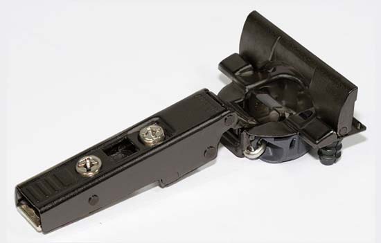 B71B3590BK - 110 Degree Soft-closing Inserta Overlay Onyx Black Hinge