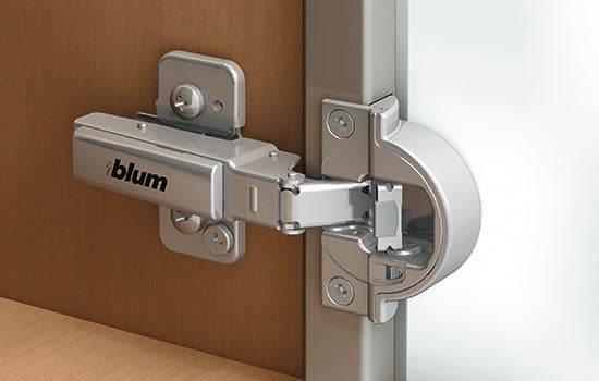 B71B950A - 95 Degree Soft-closing Screw On Full-Overlay Narrow Aluminum Door Hinge