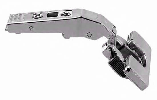 B79A9498BT - +45 Degree Self-closing Inserta Overlay Angle Hinge
