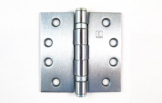BB1279-26D4 - 4" x 4" Satin Chrome Ball Bearing Hinge with Square Corners