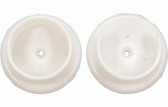 BB1323W32 - 1-3/8" White Plastic Round Closet Pole Socket