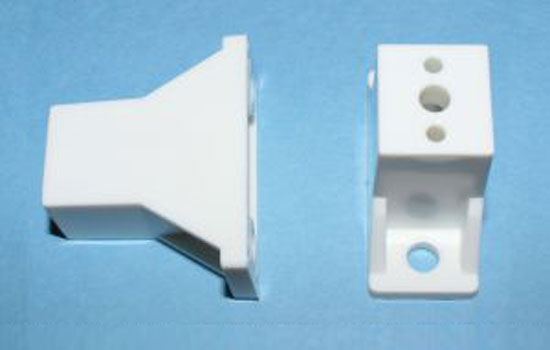BB3675WH52 - 1-1/2" White Nylon Drawer Slide Spacer - 50ea per Box