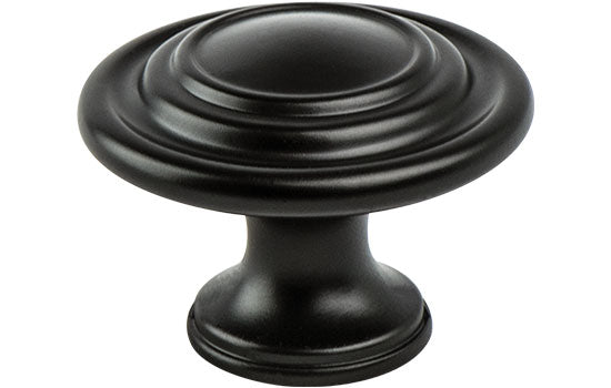 BN0935-155-P - 1-5/16" Diameter Black Traditional Advantage 4 Collection Knob