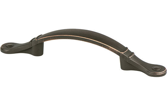 BN9367-10VB-P - 3" Center to Center Verona Bronze Traditional Advantage 4 Collection Pull