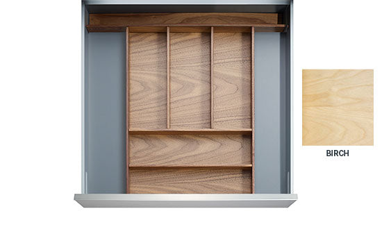BOSTON-BIR *KIT* - 12" Birch Boston Drawer Insert Kit for Drawer Widths 15-1/2" to 18"