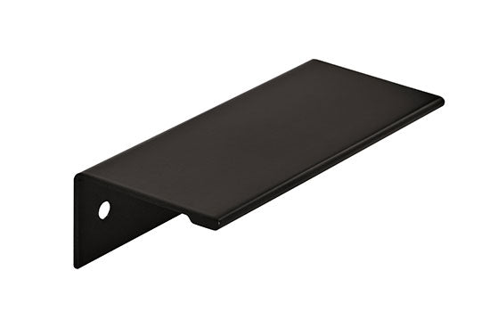 BP36573FB - 3" Center to Center 3-13/16"L Flat Black Edge Pull