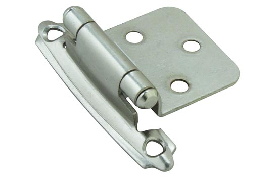 BPR3429G10 - Variable Overlay Satin Nickel Self-closing Hinge