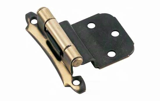BPR7928AE - 3/8" Inset Self-Closing Antique Brass Hinge