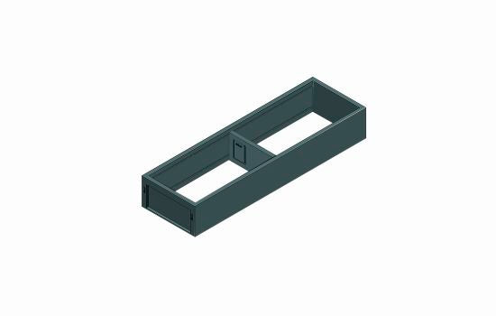 BZC7S500RS1 - 18-5/8"D Gray Steel Narrow Ambia Utensil Insert for 20" Drawers