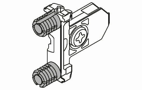 BZSF39A2 - Zinc Inserta Front Fixing Bracket for Tandembox