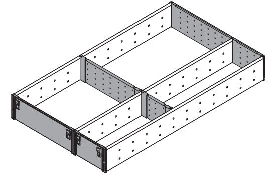 BZSI500FI3 - 11-7/16" x 22"D x 2-1/2"H Stainless Steel ORGA-LINE Utensil Tray Insert