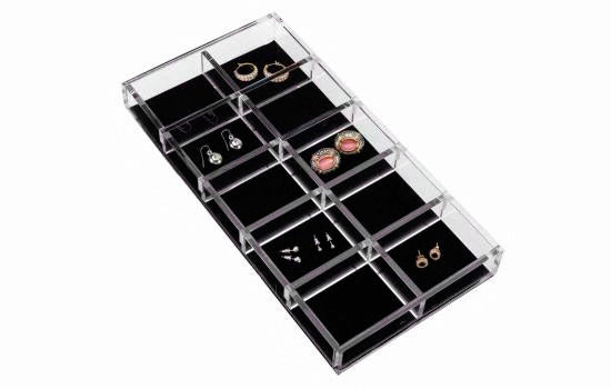 CA-LGORG-1 - 6" Clear Closet Jewelry Drawer Organizer