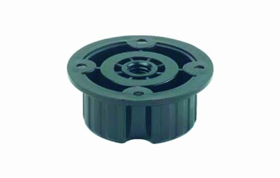 CA840-00-R1 - Black Plastic Caster Socket with Screw Mount