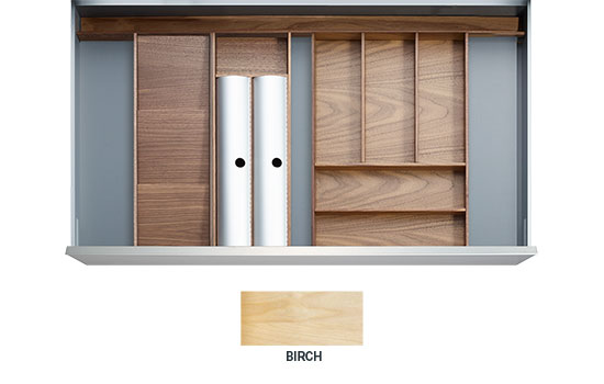 CAIRO-BIR *KIT* - 24" Birch Cairo Drawer Insert Kit for Drawer Widths 27-1/2" to 30"