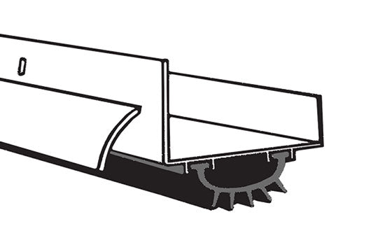 CO2599HB3134 - 31-3/4" Bronze Half Notch Door Shoe with Rain Drip for 1-3/4" Doors