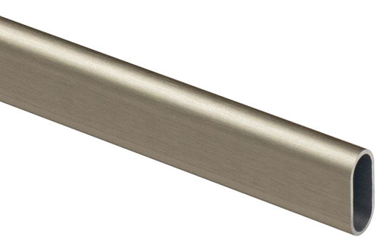 CR30X15DN8 - 8' Length Oval Dull Nickel Closet Rod