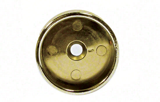 CRS5DCL-DB - 1-5/16" Dull Brass Doweled Round Closed Closet Rod Support