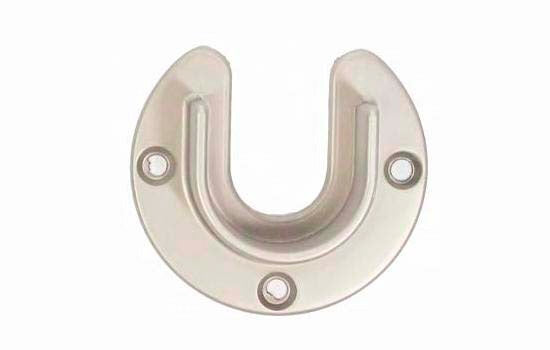 CRS5OP-SN - 1-5/16" Satin Nickel Screw-on Round Open Closet Rod Support