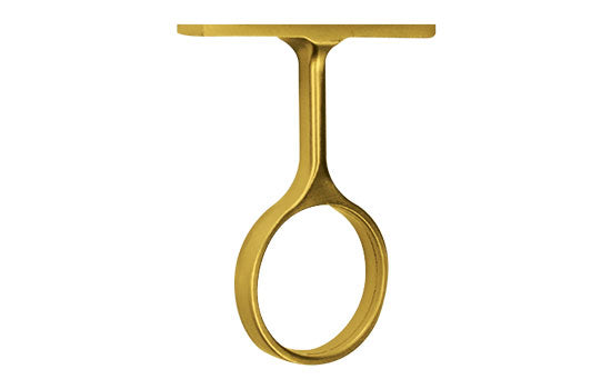 CRSC5DB - 1-5/16" Dull Brass Screw-on Center Round Closet Rod Support
