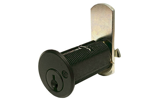 DCN4-BLKMKKD - 1-3/4" Flat Black Pin & Tumbler Master Keyed Cam Lock for 1-1/2" Material - Keyed Different