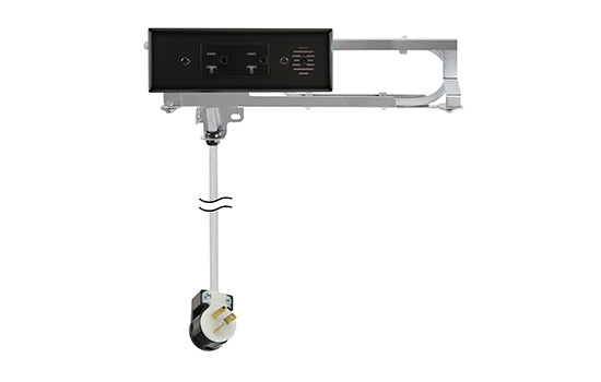 DD2012-160B - Black 2-AC 20 Amp Electrical Outlet for Drawers