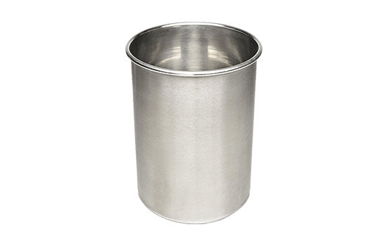 DD24-00005S - Hair Dryer Canister 5" dia. f/ Style Drawer Stainless Steel Closed Bottom