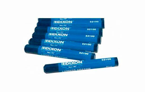DI521 - 4-1/2" Waterproof Blue Lumber Crayon