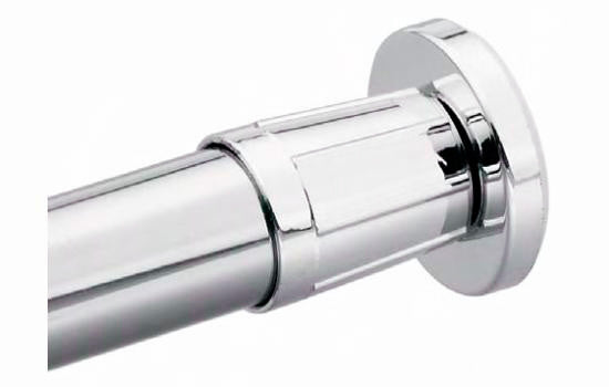 DN54-5 - 60" Chrome Shower Rod with Flanges