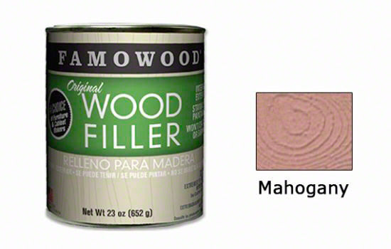 FAWP23MAH - 23 oz Mahogany Solvent-based Wood Putty