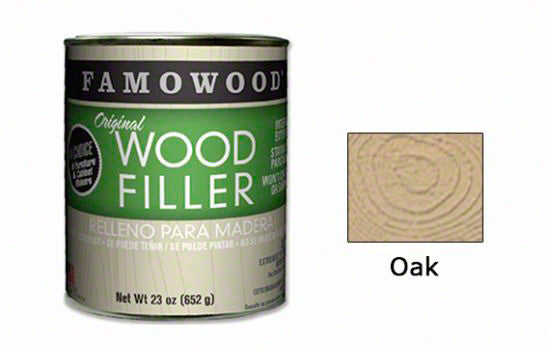 FAWP23OAK - 23 oz Oak / Teak Solvent-based Wood Putty
