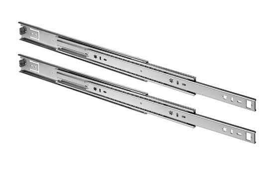 FR5210-28 - 28" Overtravel Zinc Side Mount Drawer Slide - 200 Lb Weight Rating
