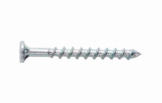 FTMEL200W - #8 x 2" Flat-nibbed Head Phillips Chrome Self-drilling Screw for Melamine Installation