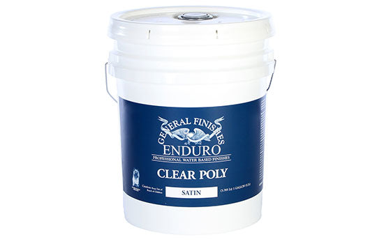 GF-CPS5 - 5 Gallon Water Based Satin Clear Poly Lacquer