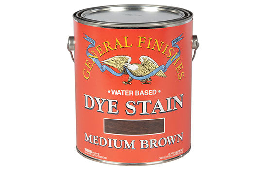 GF-DSMB-1 - 1 Gallon Waterbased Medium Brown Dye Stain