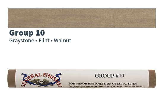 GF-G10FS - Color Group 10 Wax Fill Stick - Flint, Graystone, Walnut