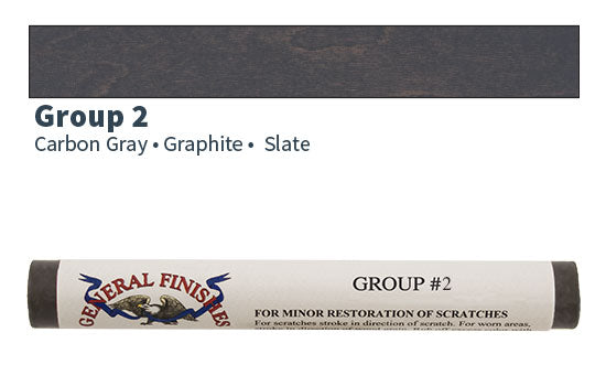 GF-G2FS - Color Group 2 Wax Fill Stick - Carbon Gray, Graphite, Slate